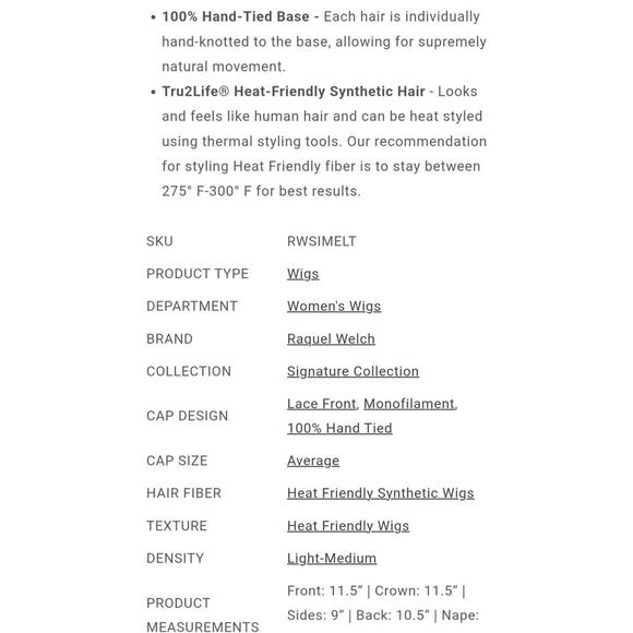 Raquel Welch Simmer Elite Wig, Cappuccino, Brand New - Picture 5 of 13